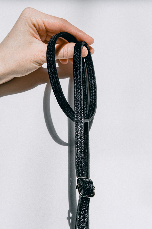 Handbag or phone strap 1 cm black