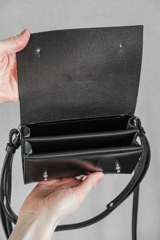 Bag CODE:UNIK Mini "Black" with narrow straps