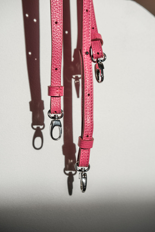 Shoulder + waist straps 1.2 cm in fuchsia colour