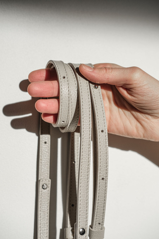 Shoulder + waist straps 1.2 cm beige