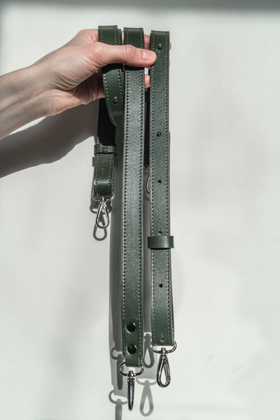 Shoulder + waist straps 2 cm green dragon