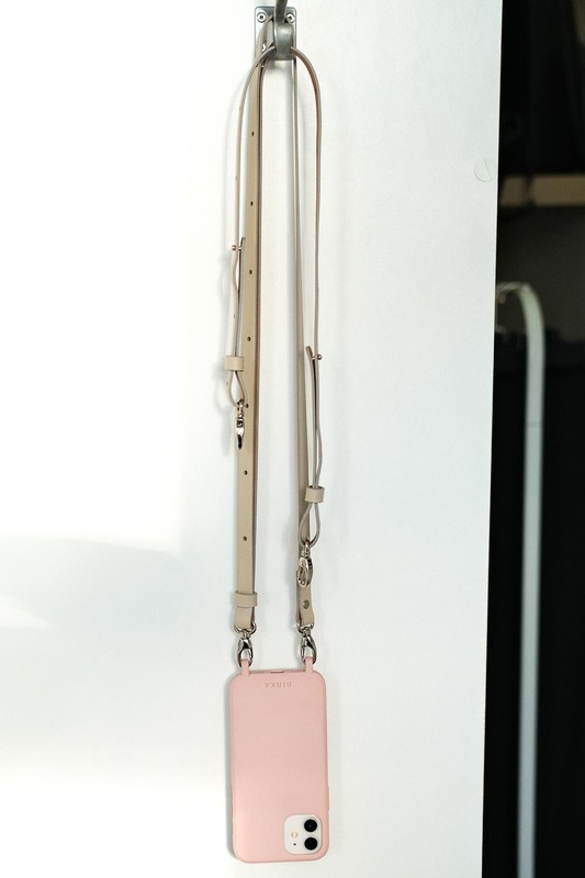 Shoulder + waist straps 1 cm in cappuccino colour