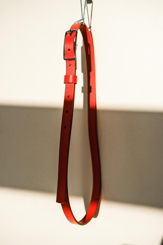 Belts 1.5 cm wide red